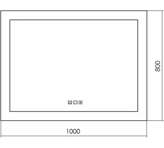 Зеркало SILVER MIRRORS Norma neo 1000x800 мм, сенсорный выключатель, двойной подогрев, Bluetooth LED-00002497