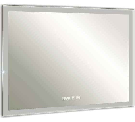 Зеркало SILVER MIRRORS Гуверт 1000x800 мм, подогрев, часы, сенсорный выключатель LED-00002369