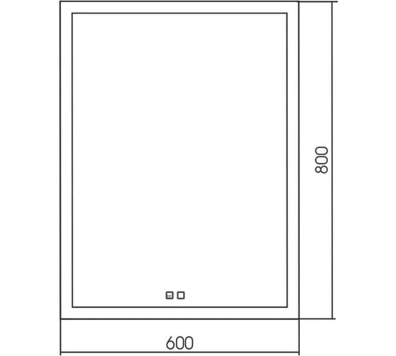 Зеркало SILVER MIRRORS Гуверт 600x800 мм, вертикальное, сенсорный выключатель, подогрев LED-00002258