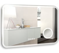 Зеркало SILVER MIRRORS Эльза 800x550 мм, подогрев, часы, сенсорный выключатель LED-00002268
