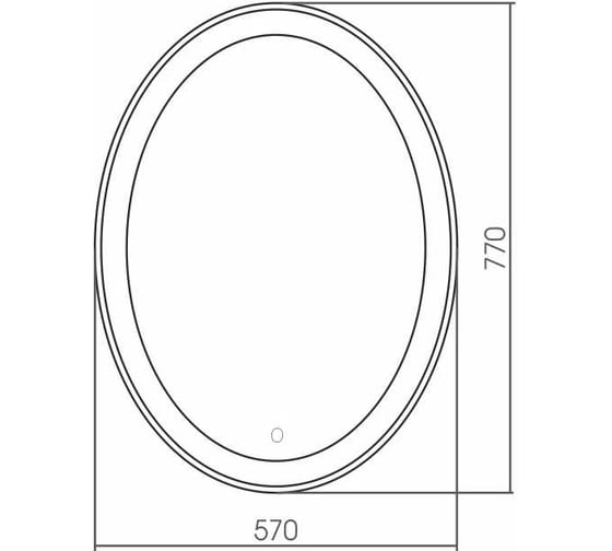 Зеркало SILVER MIRRORS Italiya neo 570x770 мм, сенсорный выключатель LED-00002410
