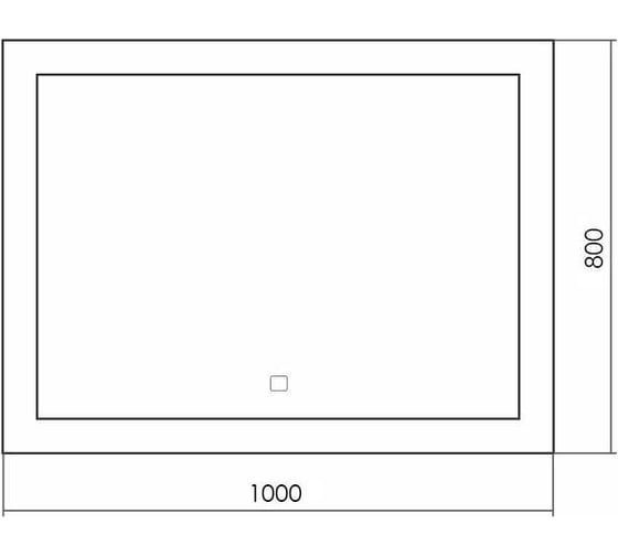 Зеркало SILVER MIRRORS Norma neo 1000x800 мм, сенсорный выключатель LED-00002493