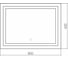 Зеркало SILVER MIRRORS Livia neo 800x600 мм, сенсорный выключатель LED-00002412 3