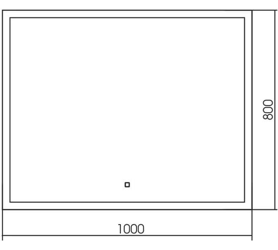 Зеркало SILVER MIRRORS Гуверт 1000x800 мм, сенсорный выключатель ФР-1539