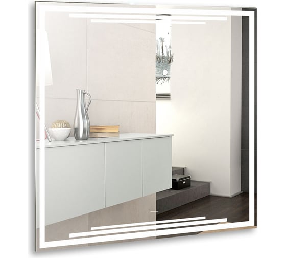 Зеркало SILVER MIRRORS Атриум 770х770 мм, бесконтактный сенсор LED-00002640 1