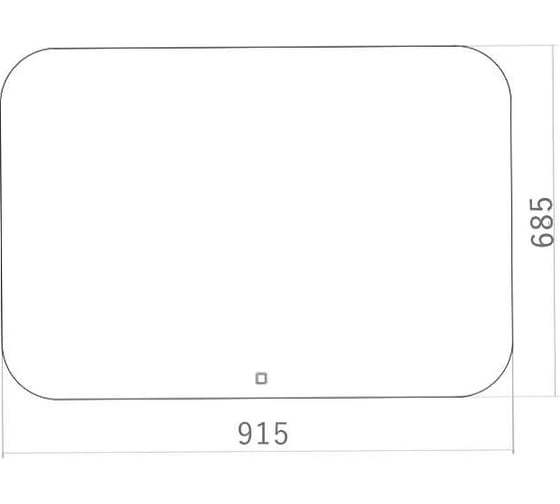 Зеркало SILVER MIRRORS Паллада 915х685 мм, сенсорный выключатель, горизонтальное LED-00002244
