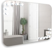 Зеркало SILVER MIRRORS Эмбер 915х685 мм, сенсорный выключатель, смена цвета, 12 ламп в комплекте LED-00002506