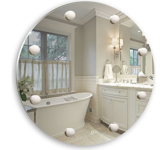 Зеркало SILVER MIRRORS ODRY D770 мм, сенсорный выключатель, смена цвета, 8 ламп в комплекте LED-00002480 1