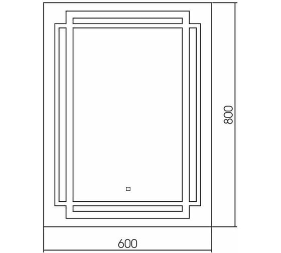 Зеркало SILVER MIRRORS Мадрид 600х800 мм, сенсорный выключатель ФР-00001414