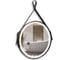 Зеркало SILVER MIRRORS Капитан D710 мм, бесконтактный сенсор, черная кожа LED-00002390 1