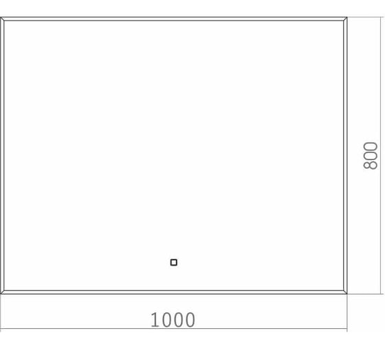 Зеркало SILVER MIRRORS Алмина 1000х800 мм, сенсорный выключатель ФР-00002158