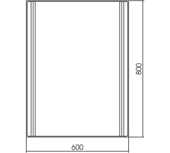 Зеркало SILVER MIRRORS Aldo 600х800 мм, сенсорный выключатель LED-00002528