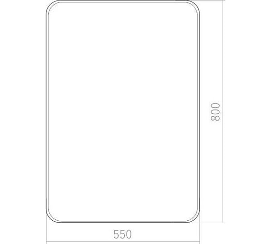 Зеркало SILVER MIRRORS Амадеус 550х800 мм, выключатель-датчик на движение LED-00002352