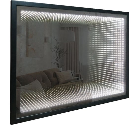 Зеркало SILVER MIRRORS Серенити 800х600 мм, багетная рама, выключатель-датчик на движение ФР-00001712