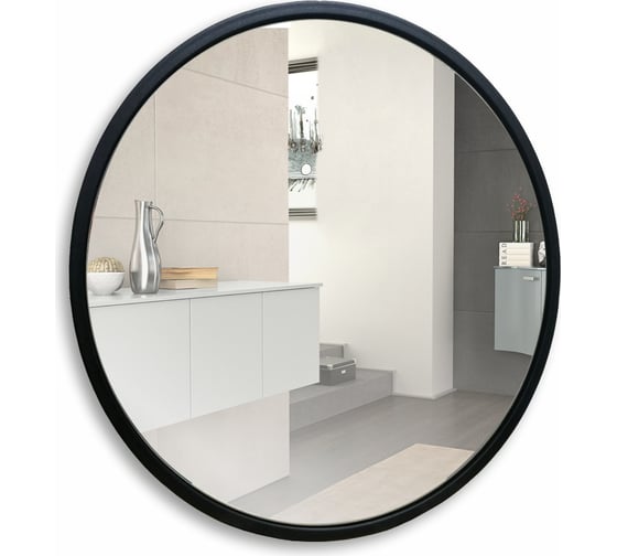 Зеркало SILVER MIRRORS Манхэттен D600 мм, металлическая рама, черный ФР-00002413