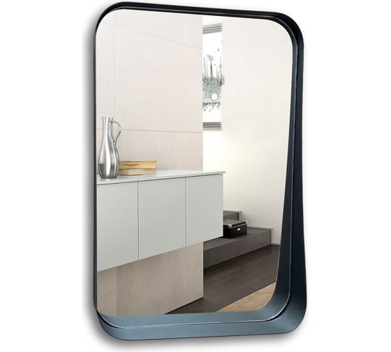 Зеркало SILVER MIRRORS Мартин 560х850 мм, полка, рама металл ФР-00002483 1