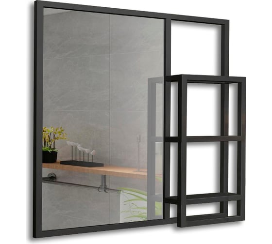 Зеркало SILVER MIRRORS Бруклин-лайт 800х800 мм, рама-металлический профиль ФР-1760