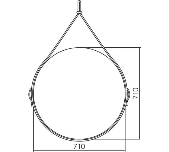 Зеркало SILVER MIRRORS Капитан D710 мм ФР-2152