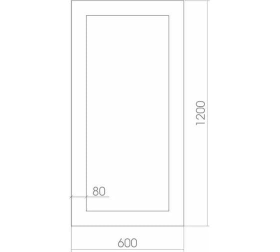 Зеркало SILVER MIRRORS Фиеста 600х1200 мм ФР-00000997