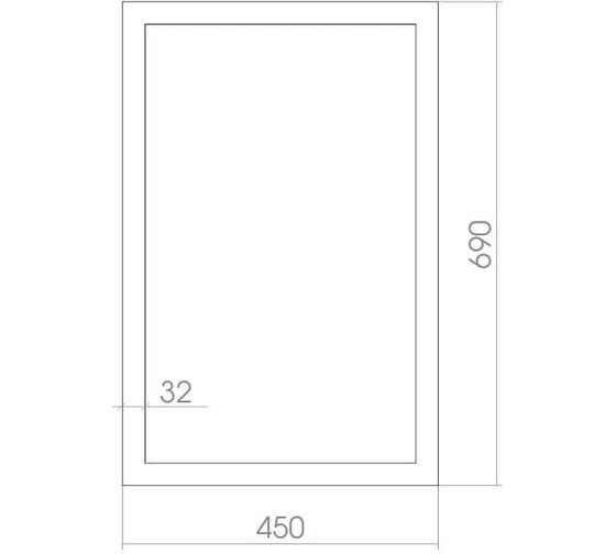 Зеркало SILVER MIRRORS Модена 450х690 мм ФР-00000326