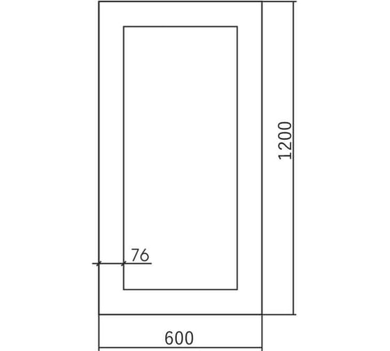 Зеркало SILVER MIRRORS Дакота 600х1200 мм ФР-00002378