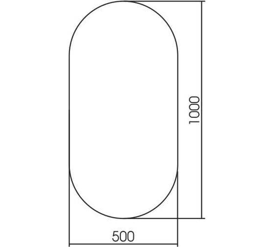 Зеркало SILVER MIRRORS Амелия 500х1000 мм, горизонтальное/вертикакльное ФР-00002396