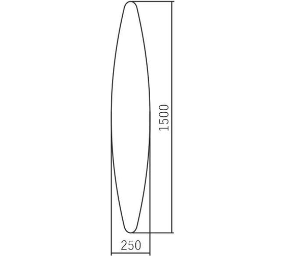 Зеркало SILVER MIRRORS Тайна 250х1500 мм ФР-00002167