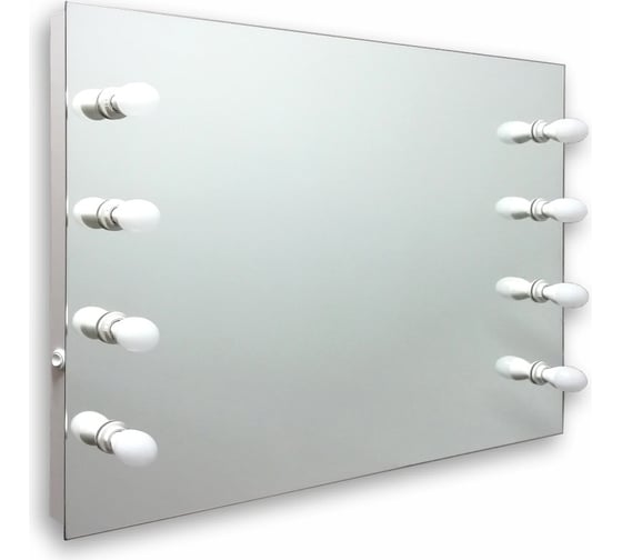 Зеркало SILVER MIRRORS Антураж 800х600 мм, гримерное, 8 ламп ФР-00002174 1