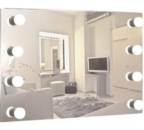 Зеркало SILVER MIRRORS Антураж 1000х800 мм, гримерное, 8 ламп ФР-00002173