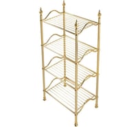 Этажерка Migliore MIRELLA L50хH107xP34 см, 4 полки-решетки, латунь, золото 26628