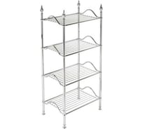 Этажерка Migliore MIRELLA L50хH107xP34 см, 4 полки-решетки, латунь, хром 26627