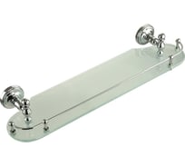 Полка c галереей Migliore MIRELLA L50 см, стекло матовое/хром 17247