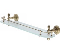 Полка c галереей Migliore MIRELLA L58 см, стекло матовое/бронза 17177