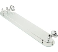 Полка c галереей Migliore MIRELLA L58 см, стекло матовое/хром 17246