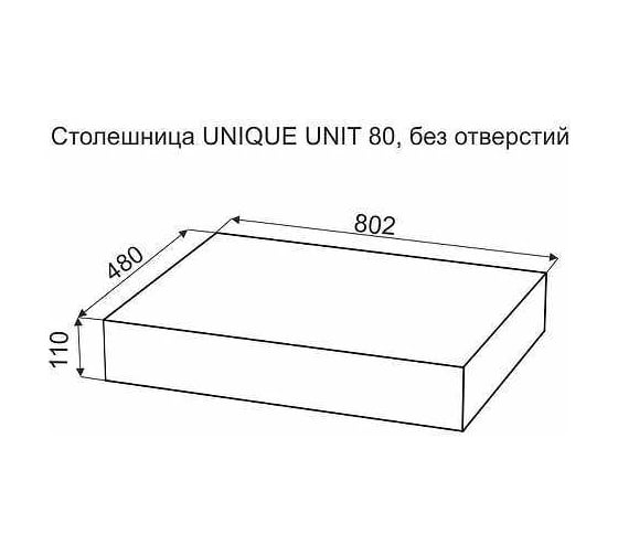 Столешница Velvex Unit 80, дуб французский st.UNI.80-67