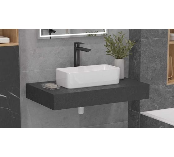 Столешница Velvex Unit 80, графит st.UNI.80-627