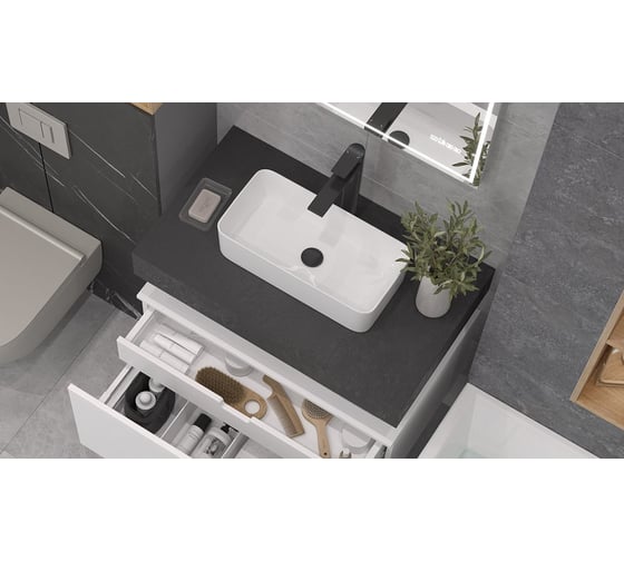 Столешница Velvex Unit 60, графит st.UNI.60-627