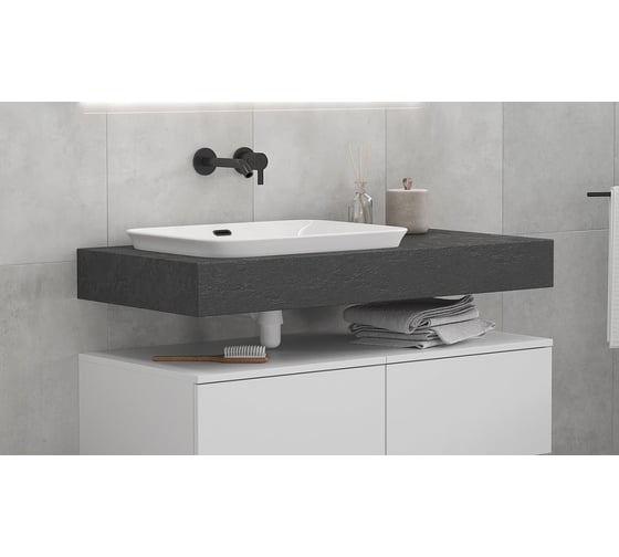 Столешница Velvex Unit 140, графит st.UNI.140-627
