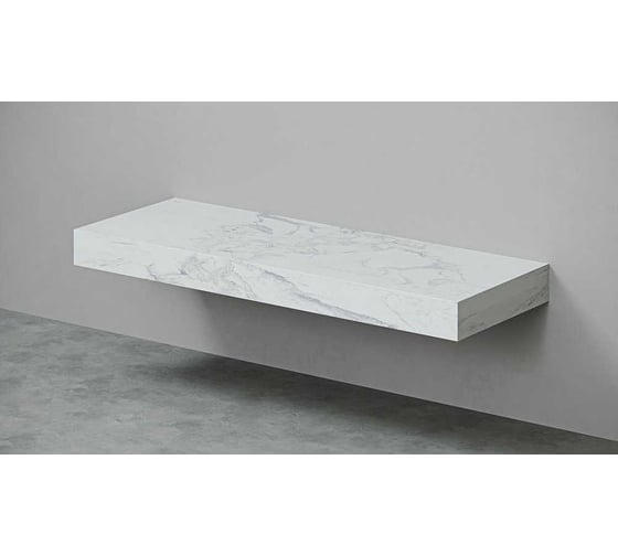 Столешница Velvex Unit 140, белый мрамор st.UNI.140-630