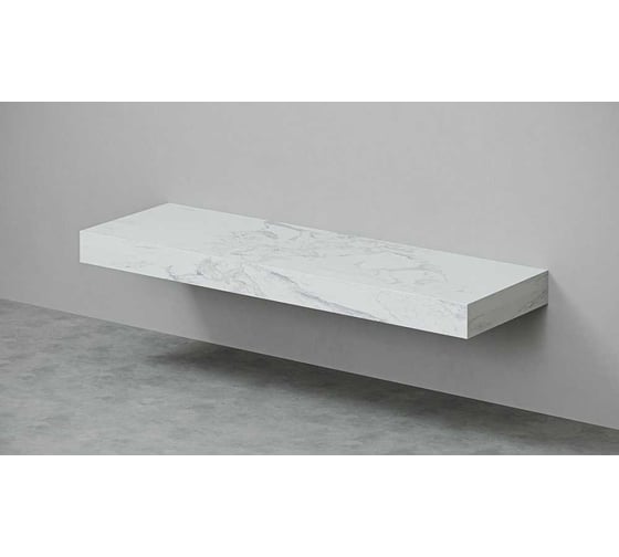 Столешница Velvex Unit 160, белый мрамор st.UNI.160-630