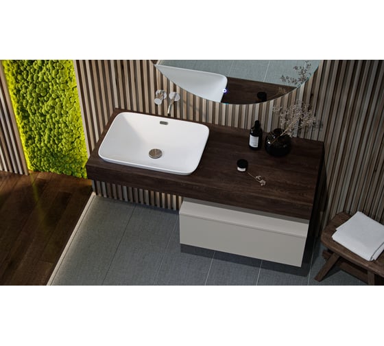 Столешница Velvex Unit 160, дуб карпентер st.UNI.160-628