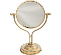 Оптическое зеркало Migliore MIRELLA настольное, D18 см, 2X, золото 17321