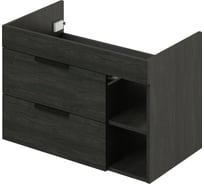 Подвесная тумба под раковину IKA левая alta 80 760x430x500 морское дерево карбон 4657784358054