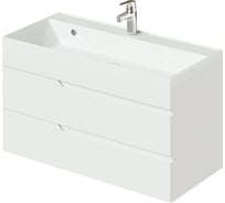 Подвесная тумба под раковину ИТАНА alexa 100 998x451x520 пленка белый глянец 4657784355541