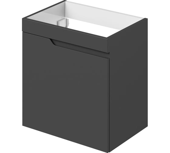 Подвесная тумба под раковину ИТАНА alexa 50 491x342x520 левый графит 4657773607026 1