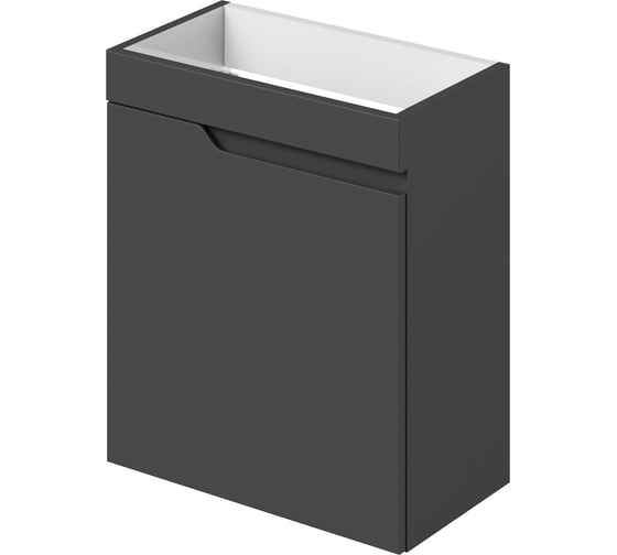 Подвесная тумба под раковину ИТАНА alexa 45 445x247x520 левая графит 4657773606982