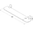 Полка IDDIS Mirro Plus MRPSBG0i44 прозрачное стекло латунь 2