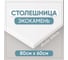 Столешница для ванны из искусственного камня BNV 80 см х 60 см, белая 4603336100503 4