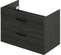 Тумба под раковину IKA alta 80 подвесная 760x430x500 морское дерево карбон 4657784357958