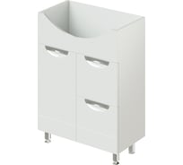 Тумба под раковину IKA адель 65 напольная, 600x316x820 белый глянец 4657773608627